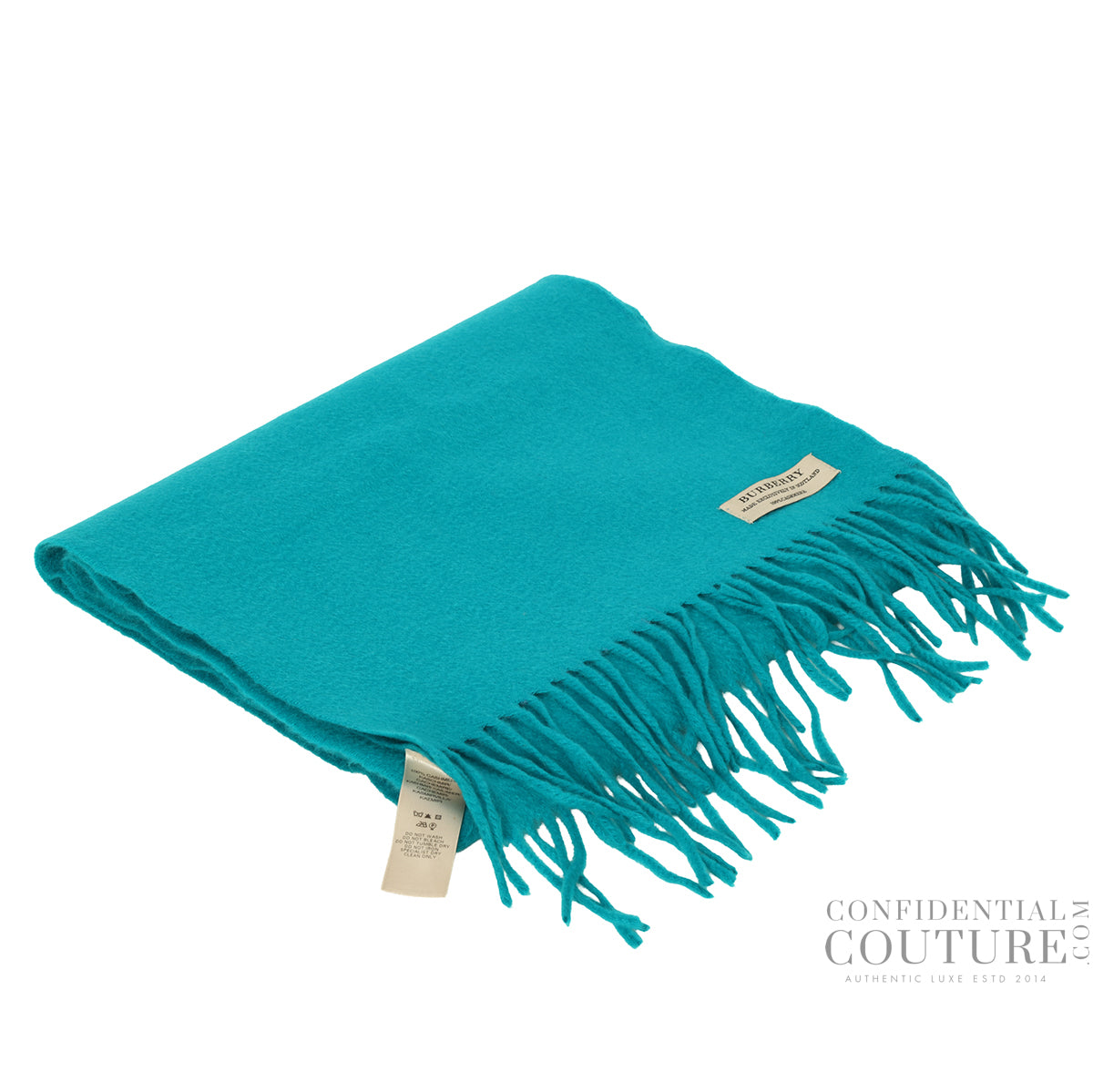 Sea Green 100% Cashmere Scarf