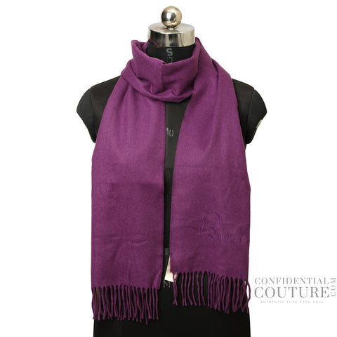 Purple 100% Cashmere Scarf