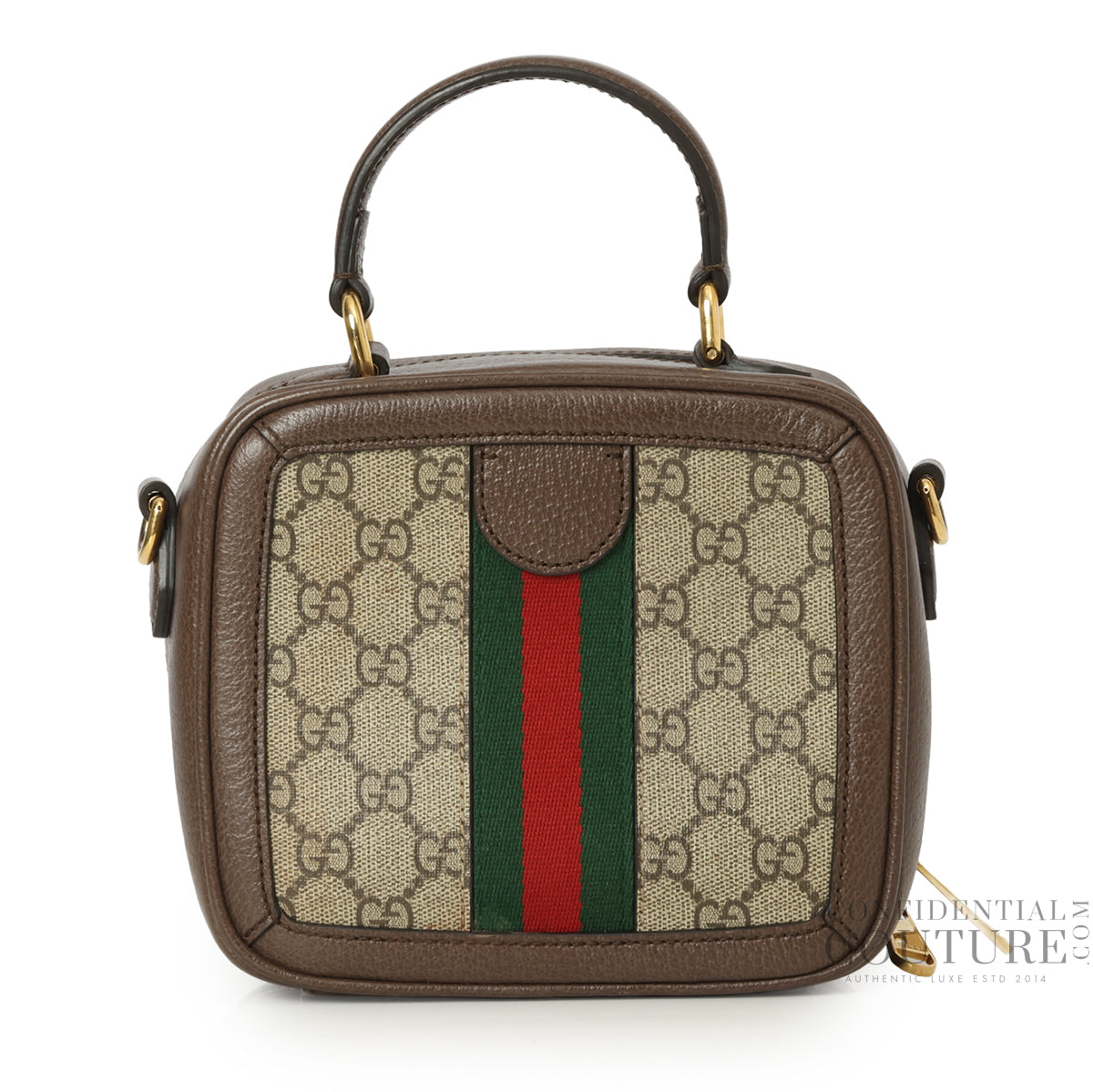 Mini GG Supreme Ophidia Brown/Beige Top Handle Bag