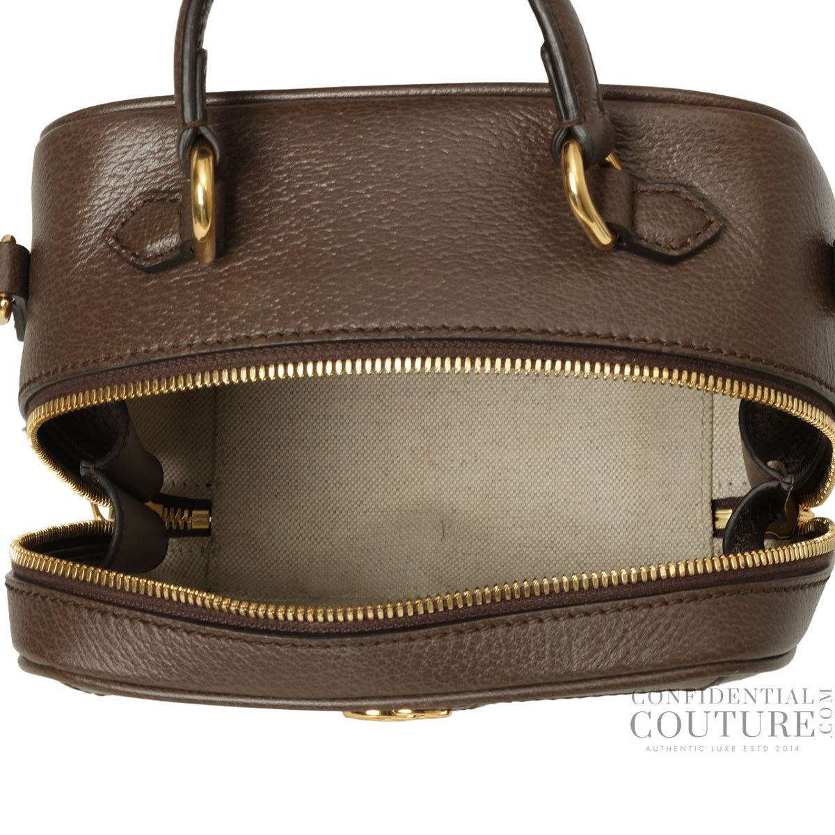 Mini GG Supreme Ophidia Brown/Beige Top Handle Bag