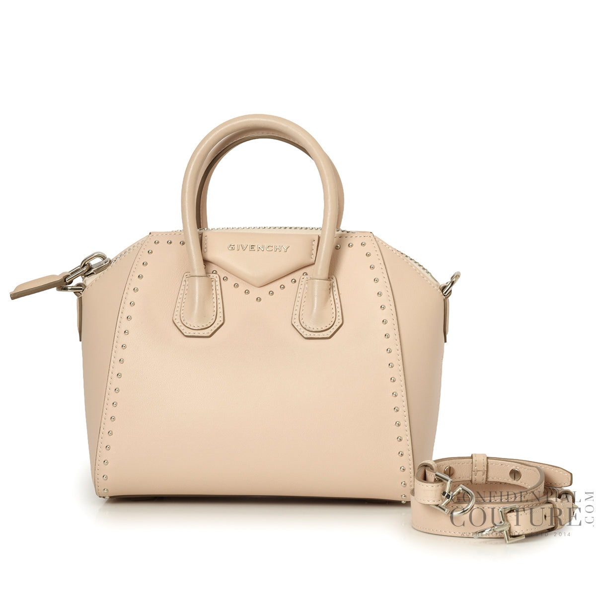 Nude Mini Studded Antigona Bag