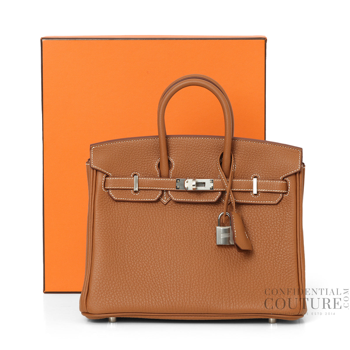 Birkin 25 Gold with Palladium Hardware Bag K Stamp