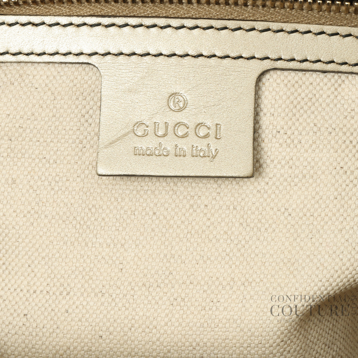 Gold Guccissima Leather Large Emily Chain Shoulder Bag