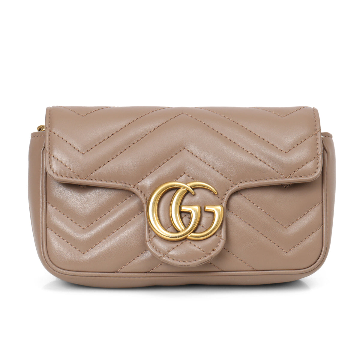 GG Marmont Old Rose Super Mini Shoulder Bag