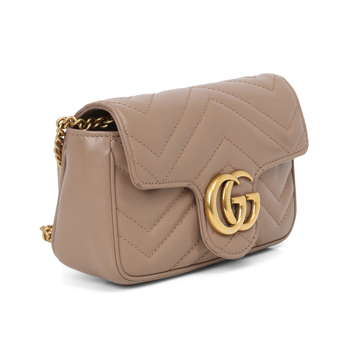 GG Marmont Old Rose Super Mini Shoulder Bag