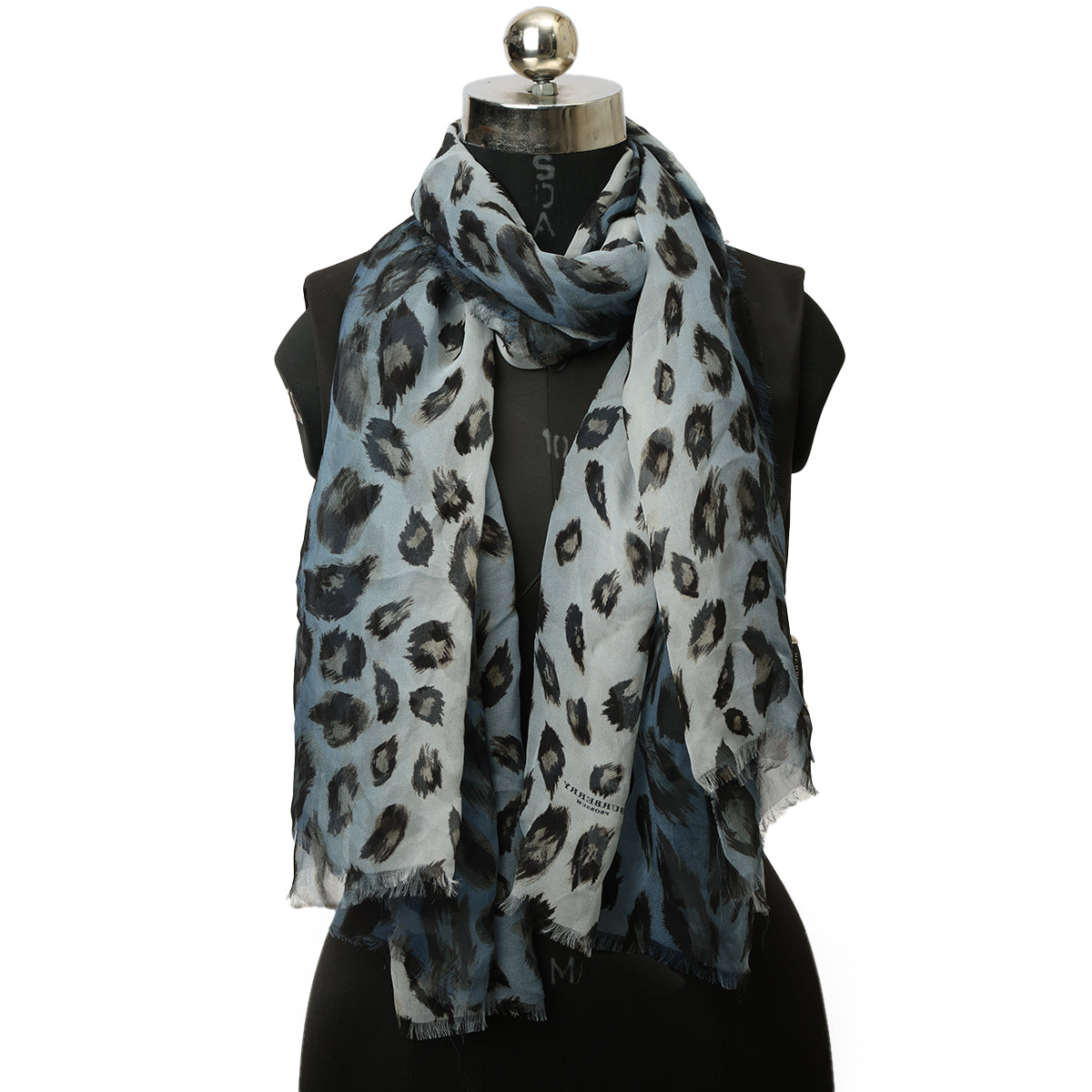 Clue Animal Print Chiffon Scarf One Size