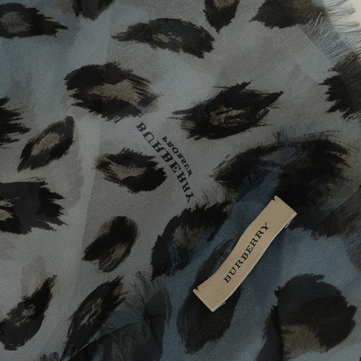 Clue Animal Print Chiffon Scarf One Size