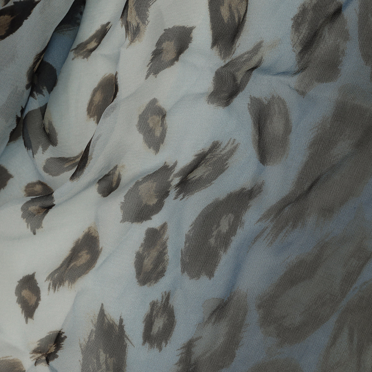 Clue Animal Print Chiffon Scarf One Size