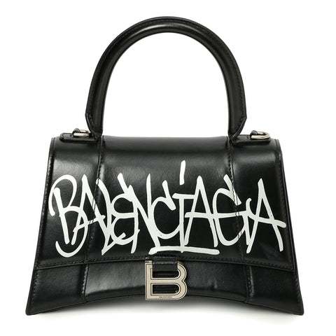 Graffiti Hourglass Small Top Handle Bag