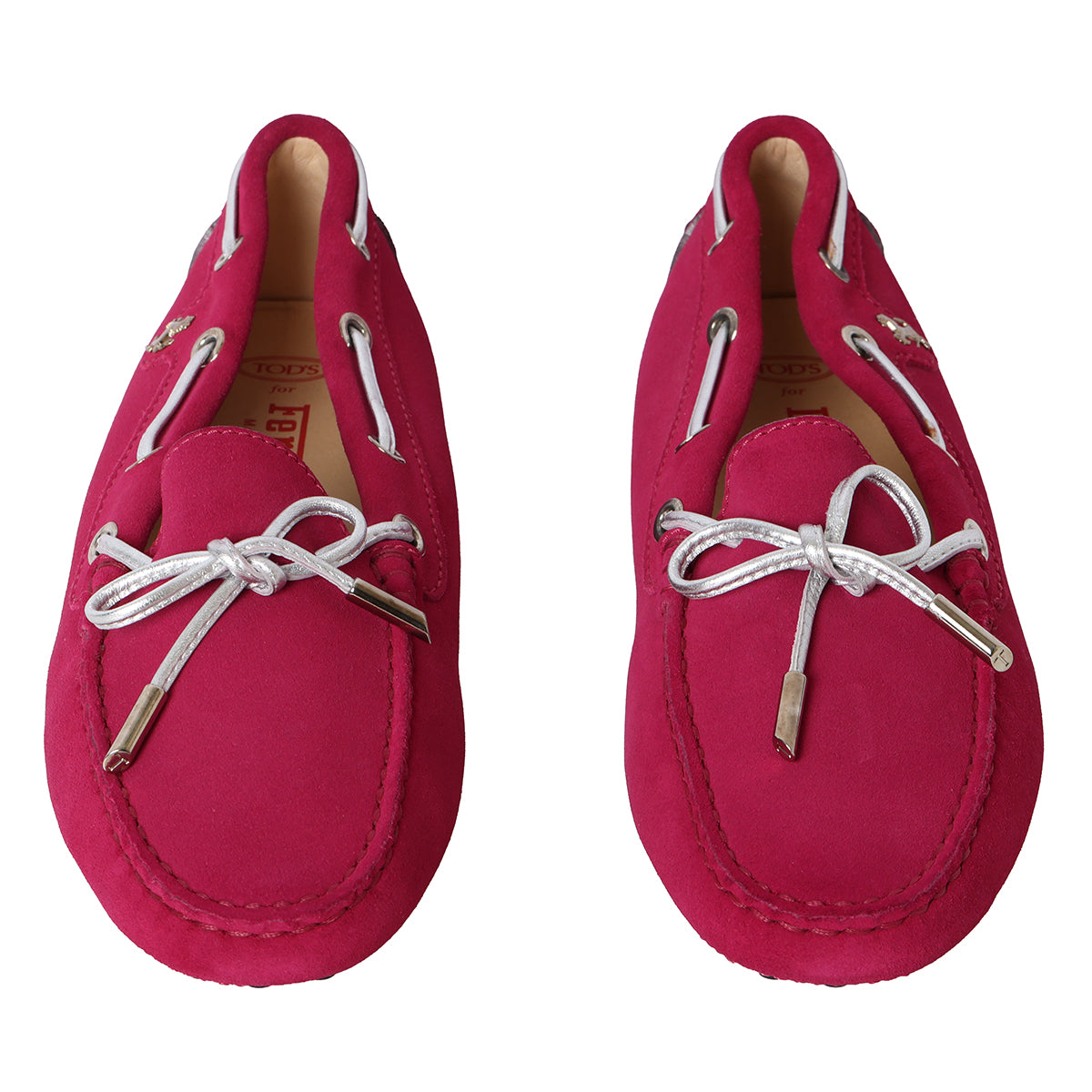 For Ferrari Fuchsia Suede Driver Loafers- EU 37.5