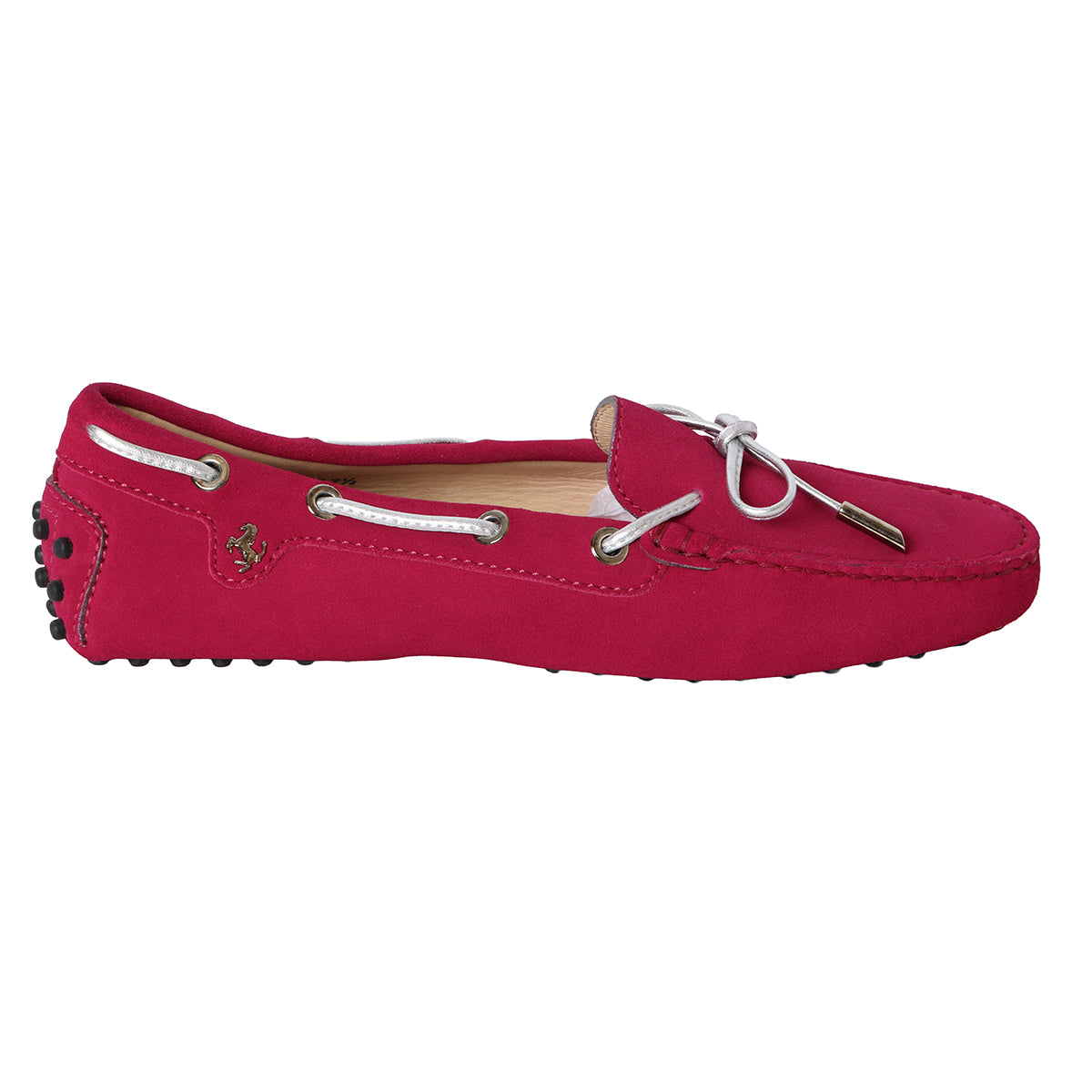 For Ferrari Fuchsia Suede Driver Loafers- EU 37.5