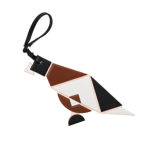 Multicolor Leather Bird Charm