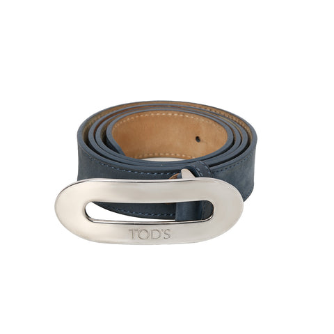 Blue Suede Waist Belt