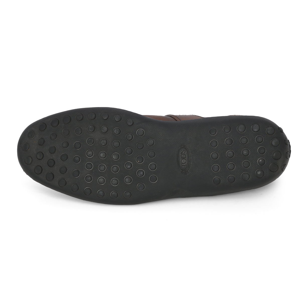 Brown Leather Driving Comfort Sneakers- 7.5