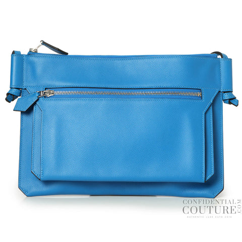 Ultrapla PM Togo Bag in Blue Hydra Togo Leather
