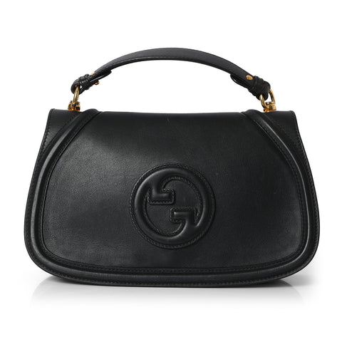 Blondie Medium Black Top Handle Bag