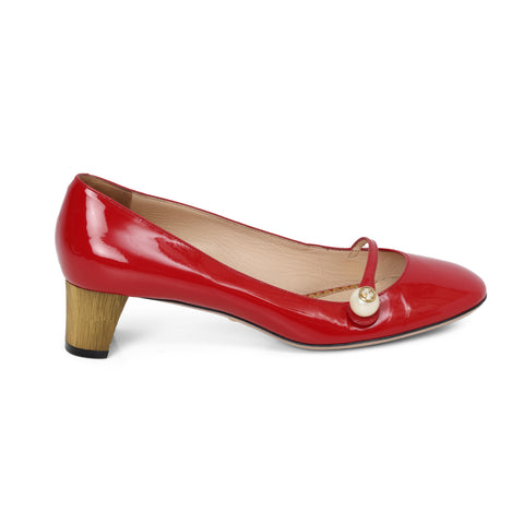 Red Arielle Mary Jane Pumps- 39.5