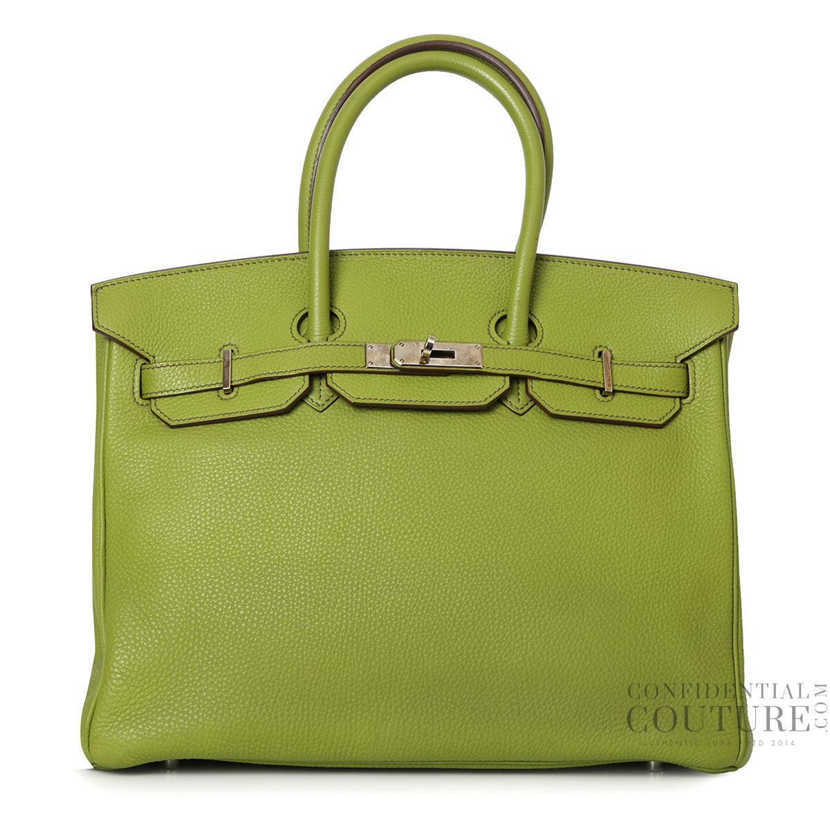 Vert Anis Birkin 30 With Silver Hardware, Stamp M