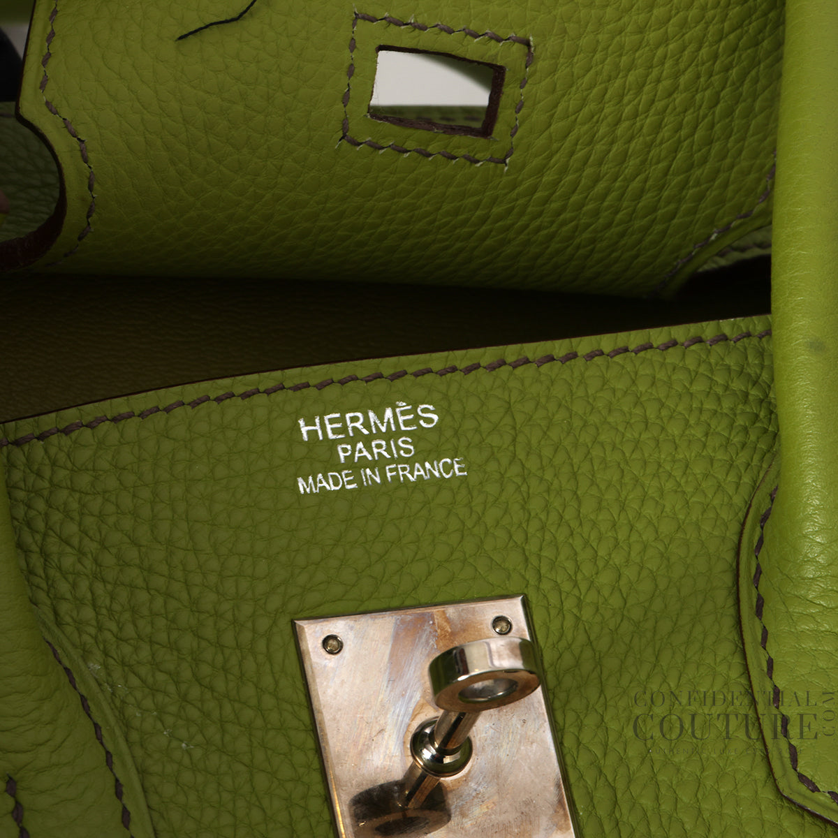 Vert Anis Birkin 30 With Silver Hardware, Stamp M