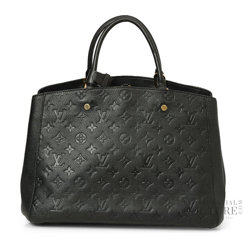 Black Monogram Empreinte Montaigne MM Bag