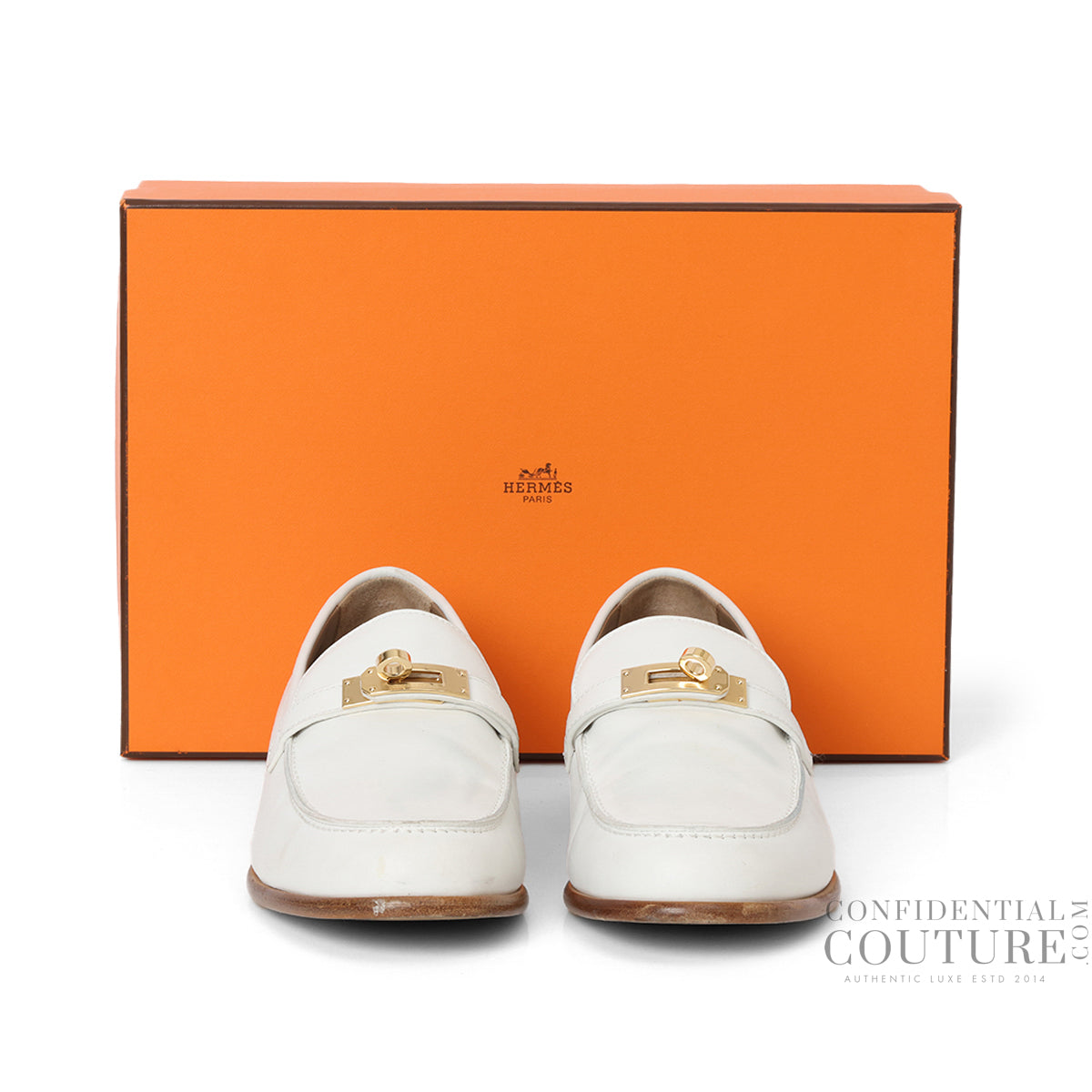 Destin Loafers In White Calfskin Leather EU 39.5 | US 9 | UK 6