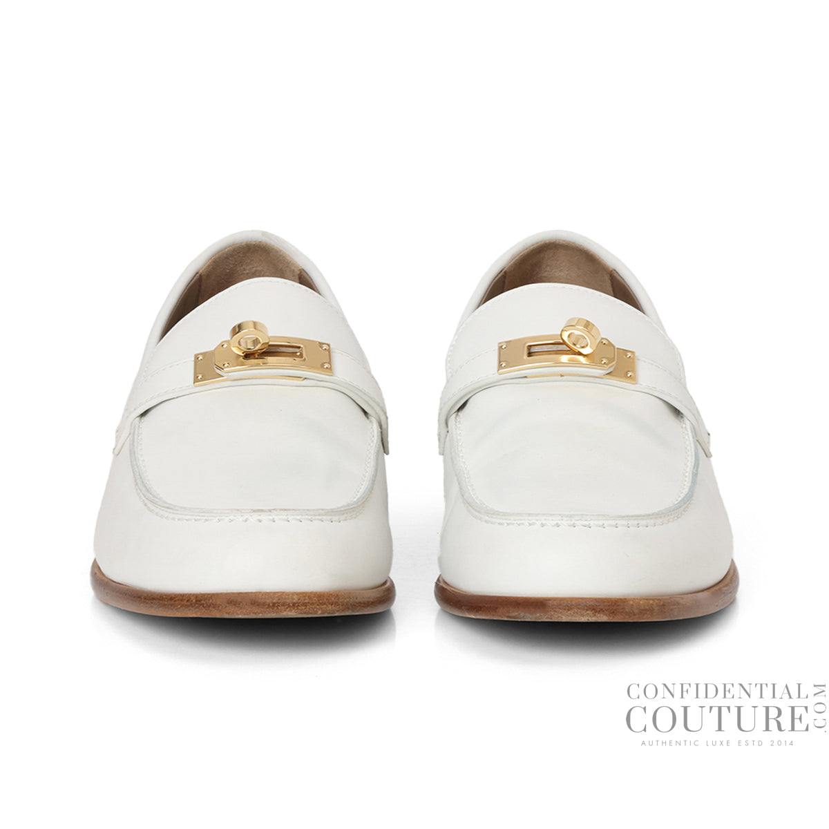 Destin Loafers In White Calfskin Leather EU 39.5 | US 9 | UK 6
