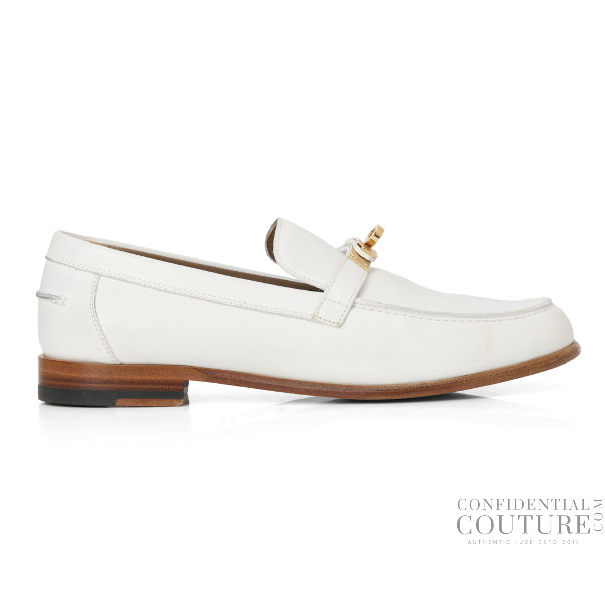 Destin Loafers In White Calfskin Leather EU 39.5 | US 9 | UK 6