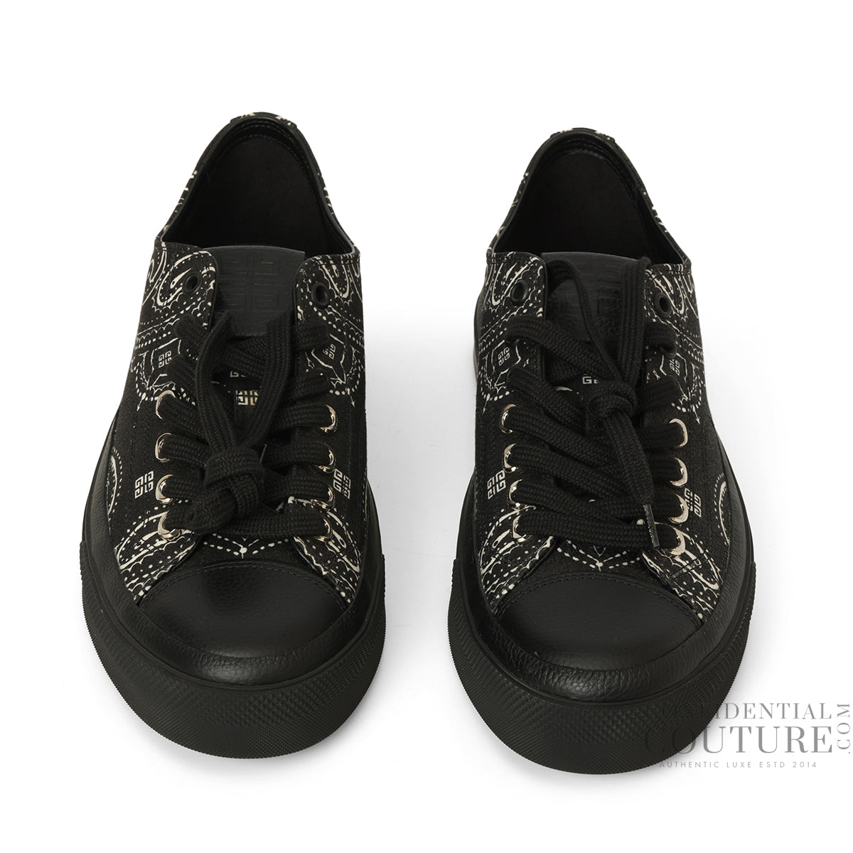 City Low-top In 4g Bandana Black White Size 41