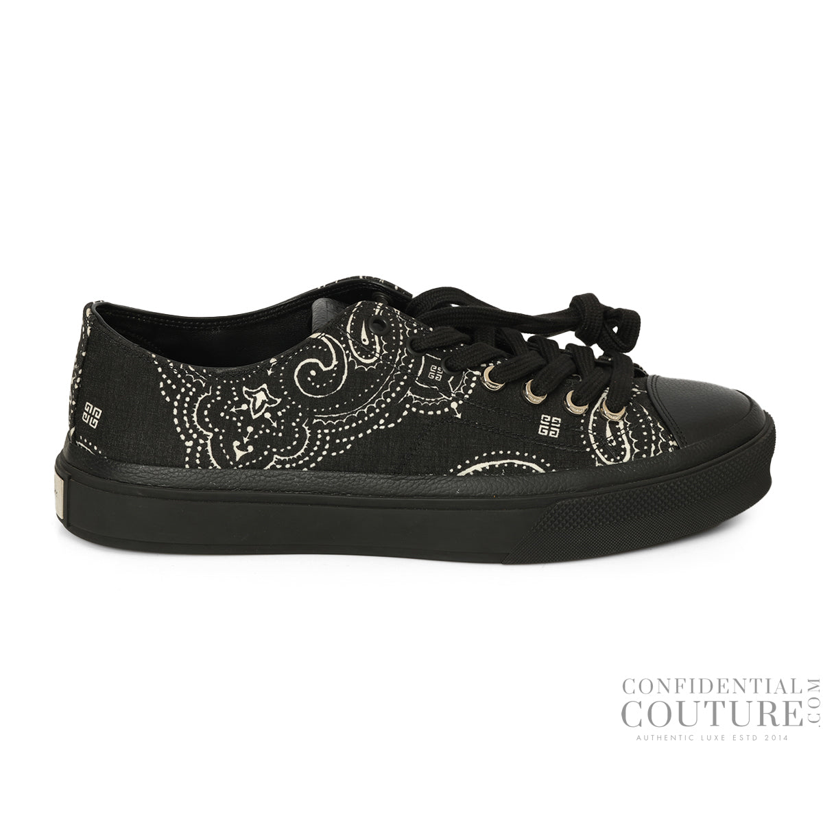City Low-top In 4g Bandana Black White Size 41