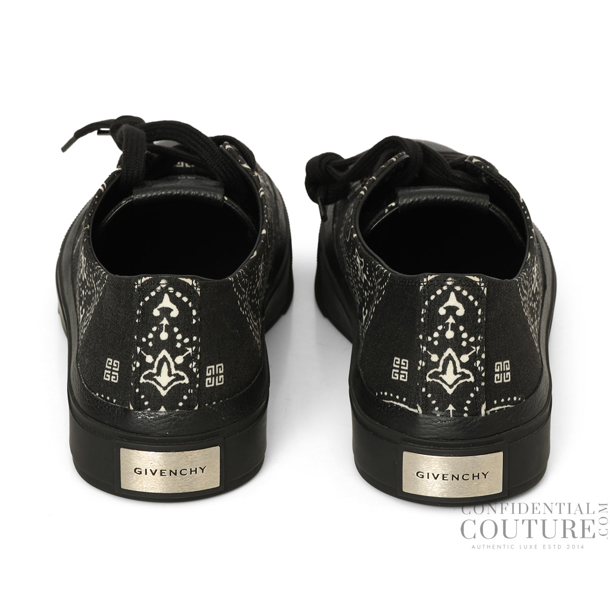 City Low-top In 4g Bandana Black White Size 41