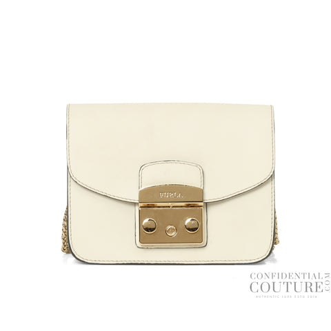 Metropolis Mini White Crossbody bag