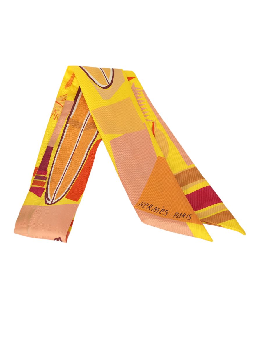 Silk Sea Surf & Fun Orange Twilly